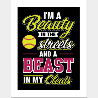 Beauty Streets Softball Player Posters and Art